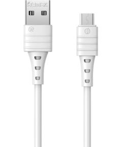 Cable USB Micro Remax Zeron, 1m, 2.4A (white)