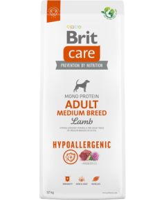 BRIT Care Hypoallergenic Adult Medium Breed Lamb - dry dog food - 12 kg + 2 kg