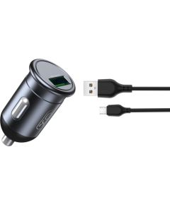 XO CC46 QC 3.0 Автомобильное Зарядное Устройство 18 Вт / USB / MicroUSB