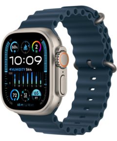 Apple Watch Ultra 2 GPS + Cellular, 49mm Titanium Case with Blue Ocean Band
