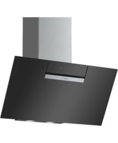 Bosch Serie 2 DWK87EM60 cooker hood Wall-mounted Black 669 m³/h B