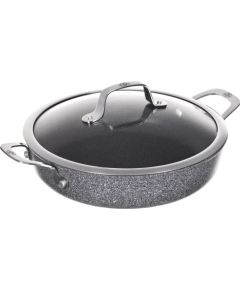 Induction deep frying pan with 2 handles BALLARINI Salina Granitium 24 cm 75002-811-0