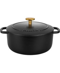 BALLARINI BELLAMONTE round cast iron pot 75003-542-0 - 5.5 ltr black