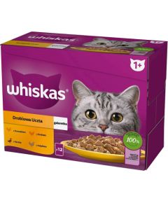 WHISKAS sachet jelly poultry, duck, turkey, chicken - wet cat food - 12x85 g