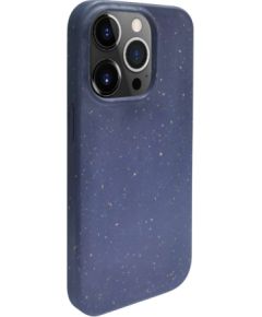 iLike iPhone 13 Pro Max Silicone plastic case Eco Print Design Apple Blue