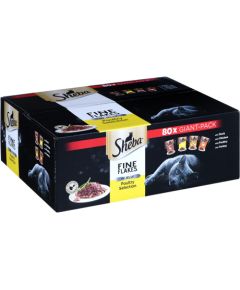 SHEBA Delicacy Poultry Flavours in jelly - wet cat food - 80x 85 g