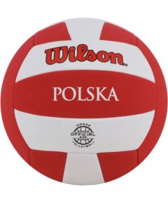 Volleyball Wilson Super Soft Play VB Poland official size white and red size 5 WTH90118XBPO