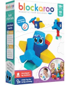 MAGNETIC BLOCKS CLICS BLOCKAROO 301002 SMALL AEROPLANE - FOAM BLOCKS FOR PLAYING IN WATER - 10 ELEMENTS