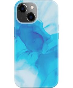 Evelatus iPhone 15 Premium Silicone case Customized Print Apple Blue