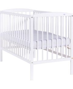 Bērnu gultiņa124x65x88 cm, balta