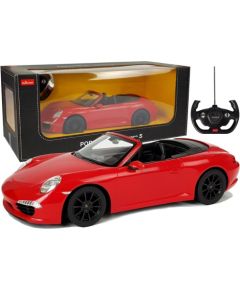 Tālvadības automašīna Porsche 911, 1:14, sarkana