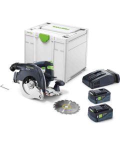 Akumulatora ripzāģis Festool HKC 55 5,0 EBI-Plus-SCA 18 V; 2x5,0 Ah akum.