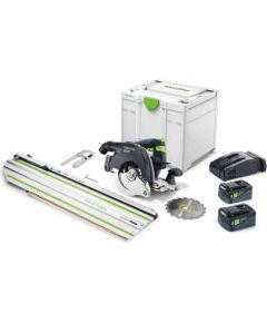 Akumulatora ripzāģis Festool HKC 55 5,0 EBI-Set-FSK 420;  18 V; 2x5,0 Ah akum.