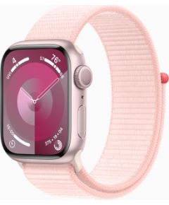 Apple Watch Series 9 GPS 41mm Pink Aluminium Case with Light Pink Sport Loop