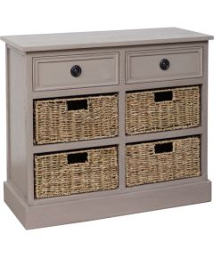 Cabinet with basket drawers KENT 76x33xH66cm