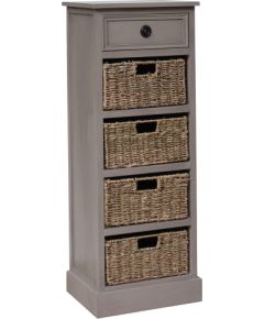 Cabinet with basket drawers KENT 40x33xH108cm