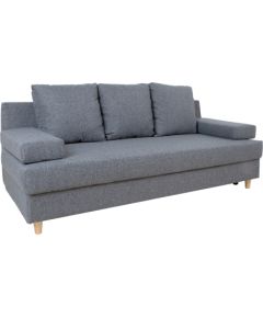 Sofa bed VELLA with storage box, grey