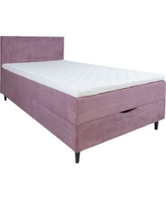 Kontinentālā gulta LAARA 120x200cm, rozā