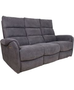 Sofa BOWERS 3-seater electric recliner, grey