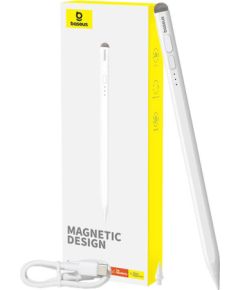 Stylus Baseus Smooth Writing Series with LED indicators active/passive version (White)