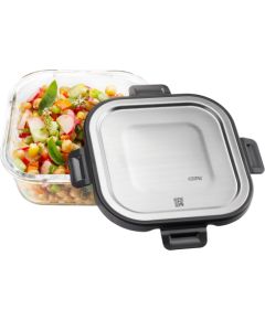 GEFU 12757 Square Container 0.8 L Black, Transparent 1 pc(s)