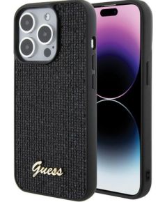 Guess HC Sequin Script Metal Case Защитный Чехол для Apple iPhone 15 Pro