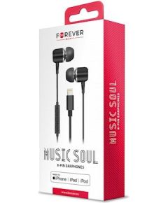 Forever Wired Earphones Music Soul Lightning Stereo Forever Black