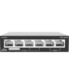 Uniview NSW2020-6T-POE-IN ~ PoE Коммутатор 4FE(PoE)+2FE(Uplink)(PoE 60Вт)