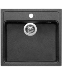 The sink PYRAMIS CAMEA 53x50 1B black