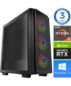 INTOP Ryzen 5 5600X 32GB 480SSD M.2 NVME+2TB RTX4060Ti 8GB WIN11Pro