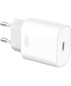 Wall Charger XO L91, USB-C, 25W + USB-C to Lightning Cable (White)