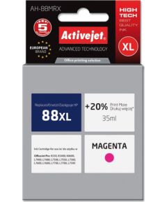 Activejet AH-88MRX, HP Printer Ink, HP 88XL C9392AE Compatible;  Premium;  35 ml;  purple. Prints 20% more.