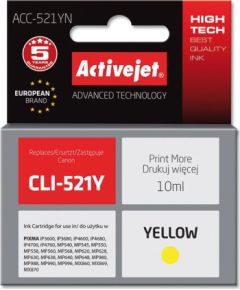 Activejet ACC-521YN ink (replacement for Canon CLI-521Y; Supreme; 10 ml; yellow)