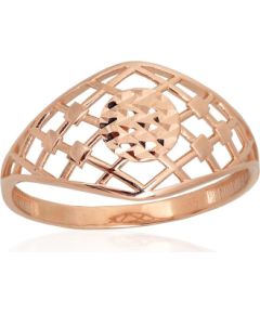 Золотое кольцо #1101009(Au-R), Красное Золото 585°, Размер: 20, 2.2 гр.