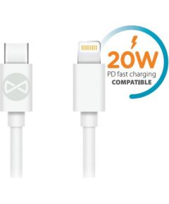 Forever cable USB-C - Lightning 1,0 m 3A white
