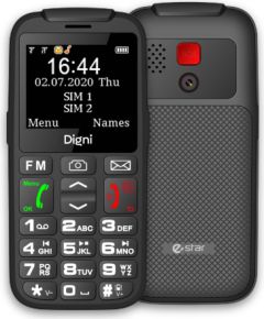 eSTAR Digni Talk Senior Phone  Dual SIM Black  Black