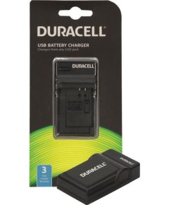 LĀDĒTĀJS Duracell Charger with USB Cable for DR9963 EN-EL19