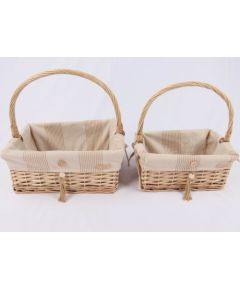 Basket WILLI STRIPE 37x28xH15/39cm