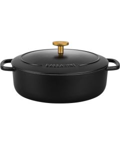 BALLARINI BELLAMONTE oval cast iron pot 75003-546-0 - 5.5 ltr black