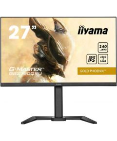 Iiyama 27" ETE Fast IPS Gaming, G-Master Gold Phoenix, FreeSync Premium, 2560x1440@240Hz, 400cd/m², 1000:1, HDMI, DisplayPort, 1ms (GtG), Speakers, USB-HUB (2x 3.0), HDR400, Black Tuner, 15cm Height Adj. Stand / GB2790QSU-B5