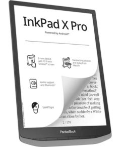 E-Reader POCKETBOOK InkPad X Pro 10.3" 1872x1404 1xUSB-C Wireless LAN Bluetooth Grey PB1040D-M-WW