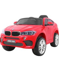 BMW X6M vienvietīgs elektromobilis, sarkans