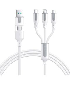 USB cable Joyroom  S-2T3018A15 5in1 USB-C / Lightning / 3.5A /1.2m (white)