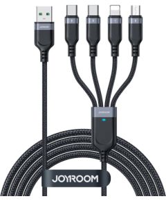 USB cable Joyroom S-1T4018A18, 4 in 1, 3.5A/Cable 1,2m (black)