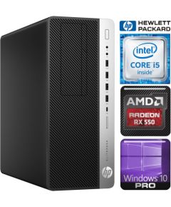 HP 800 G3 Tower i5-7500 8GB 256SSD M.2 NVME+2TB RX550 4GB WIN10Pro