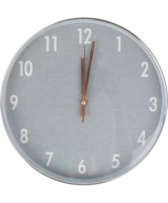 Wall clock GLAM D30cm, silver