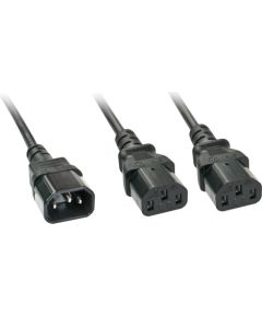 CABLE POWER C14 TO 2X C13/2M 30039 LINDY