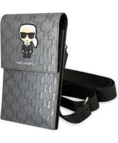 Karl Lagerfeld Torebka KLWBSAMIPG srebrny|silver Ikonik Karl Monogram Patch