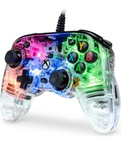 Nacon Pro kompakts vadu spēļu kontrolieris, caurspīdīgs, Xbox / PC