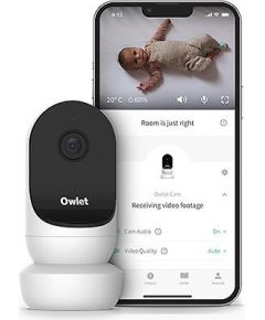 Owlet Cam 2 Smart HD video bērnu monitors, balts